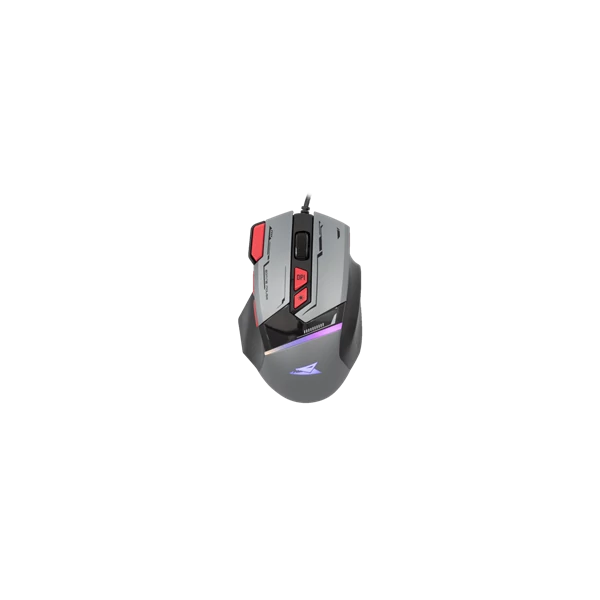 BARACUDA W029908 MANTA-G, BGM-047G gamer egér,8D, szürke, 12800 dpi