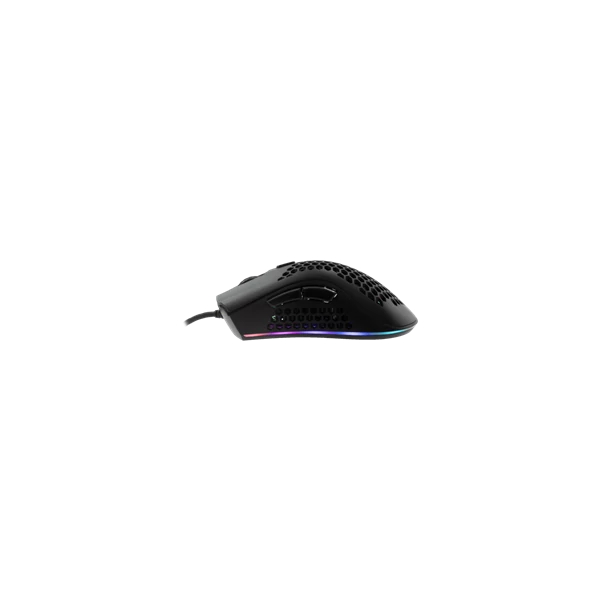 BARACUDA W029910 CORAL-B, BGM-031B gamer egér,6D, fekete, 12800 dpi