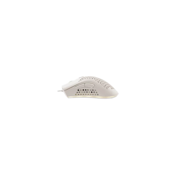 BARACUDA W029911 CORAL-W, BGM-032W gamer egér,6D, fehér, 12800 dpi