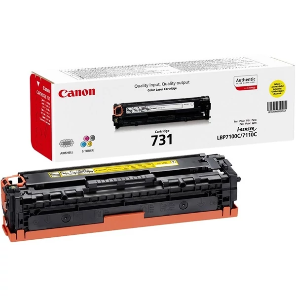 CANON Toner CRG 731 Y toner, sárga LBP-7100Cn, LBP-7110Cw, MF-623Cn, MF-628Cw, MF-8230Cn, MF-8280Cw