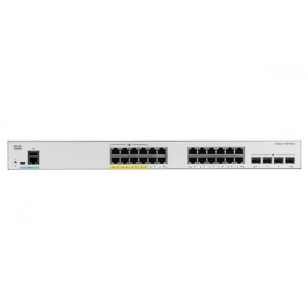 CISCO Switch 24x1000Mbps (POE+) + 4x10000Mbps SFP+, Menedzselhető, Fémházas, Rackes - CBS220-24FP-4X-EU