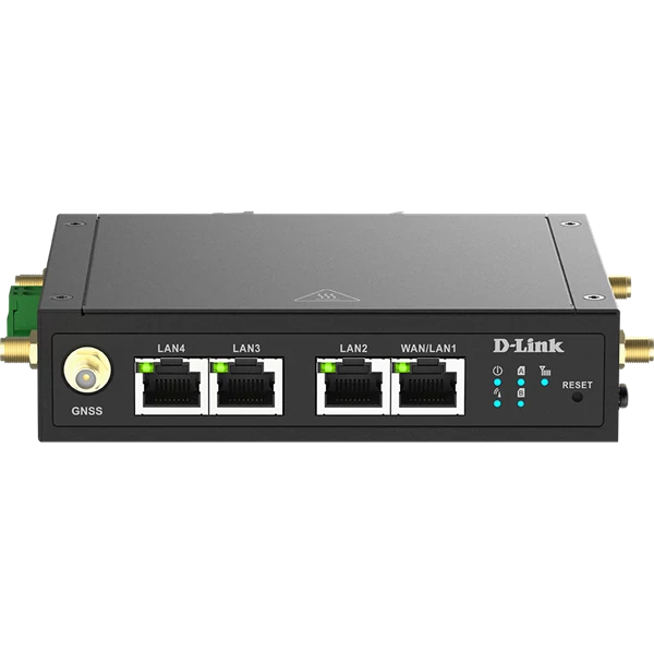 D-LINK 4G M2M Modem 1xWAN/LAN + 3x100Mbps Fémházas, DWM-530-T