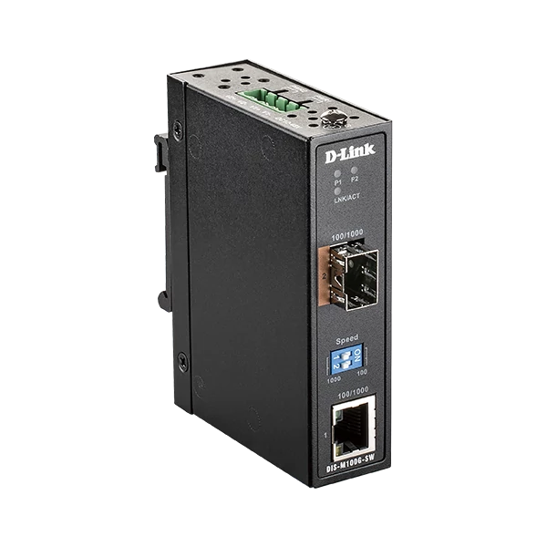 D-LINK Ipari Media Konverter 1x1000Mbps + 1xSFP, DIS-M100G-SW