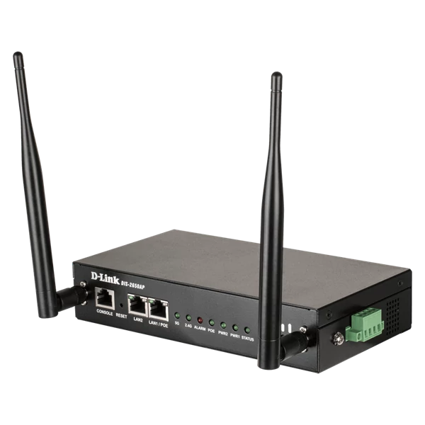 D-LINK Ipari Wireless Router Dual Band AC1200 1xWAN(1000Mbps) + 2xLAN(1000Mbps), DIS-2650AP