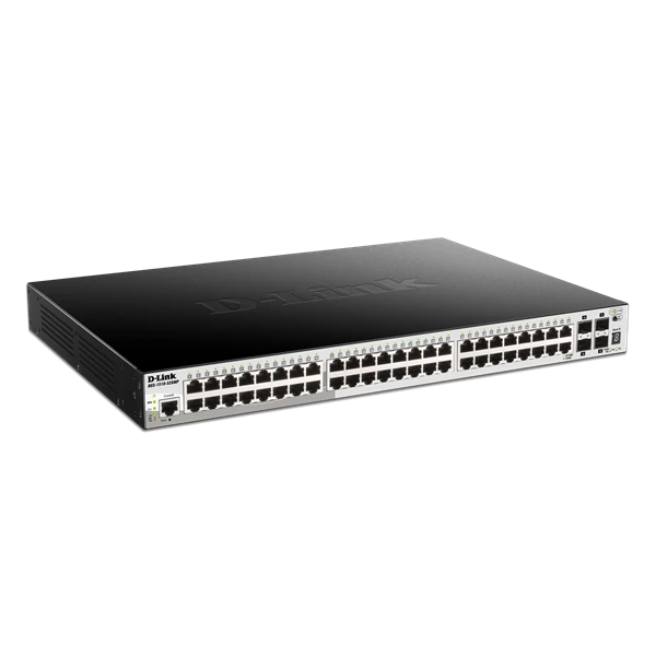 D-LINK Switch 48x1000Mbps (48xPOE) + 4xGigabit SFP+ Menedzselhető Rackes, DGS-1510-52XMP/E