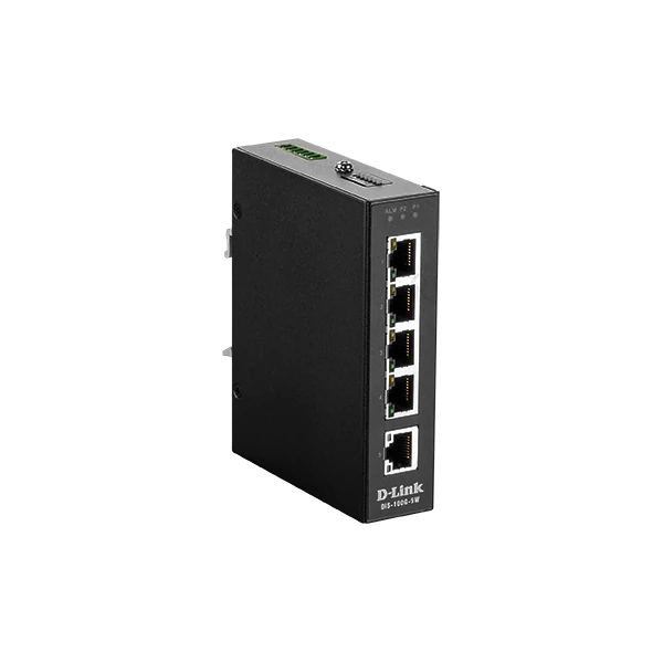 D-LINK Switch Ipari 5x1000Mbps Fémházas, DIS-100G-5W
