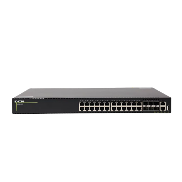 DCN Switch L3 24x 10/100/1000Base-T RJ45 + 6x 1/10GBase-X SFP+, redundant PSU, CS6200X-24T6X-EI
