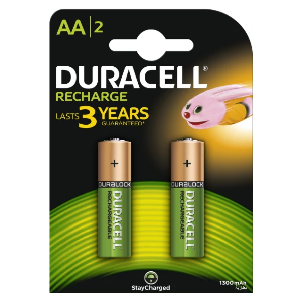 DURACELL 2db AA 1300 ujratoltheto elem