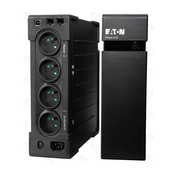 EATON UPS, Ellipse Pro 1600DIN, LINE-INTERAKTÍV szünetmentes, 1600VA (1000W), 8x SCHUKO, USB, torony