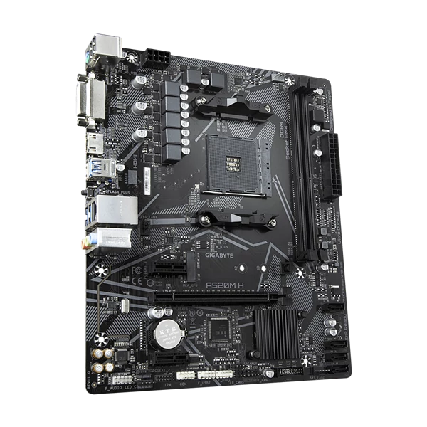 GIGABYTE Alaplap AM4 A520M H AMD A520, mATX