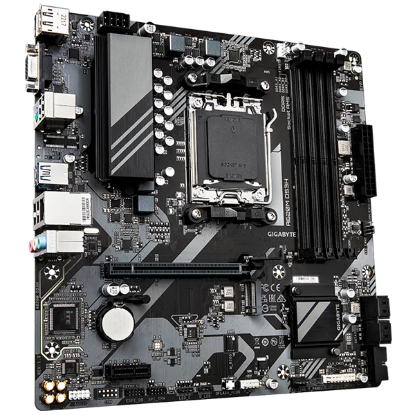 GIGABYTE Alaplap AM5 A620M DS3H AMD A620, mATX
