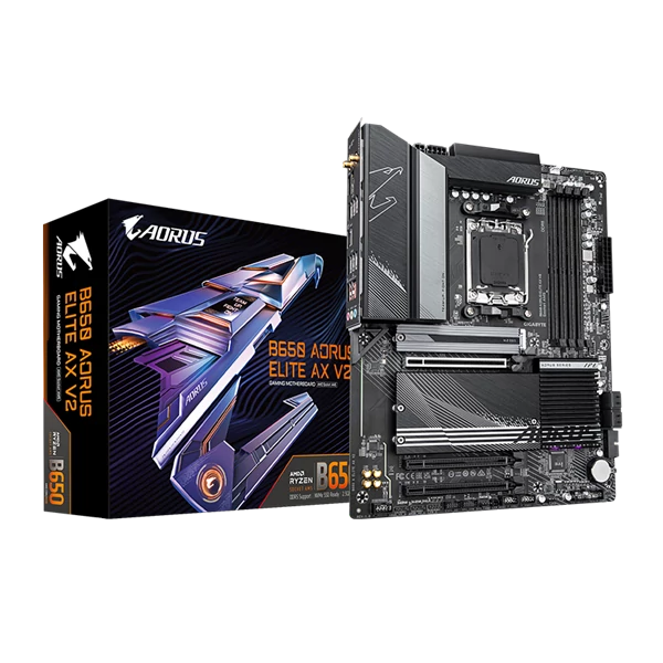 GIGABYTE Alaplap AM5 B650 AORUS ELITE AX V2 AMD B650, ATX