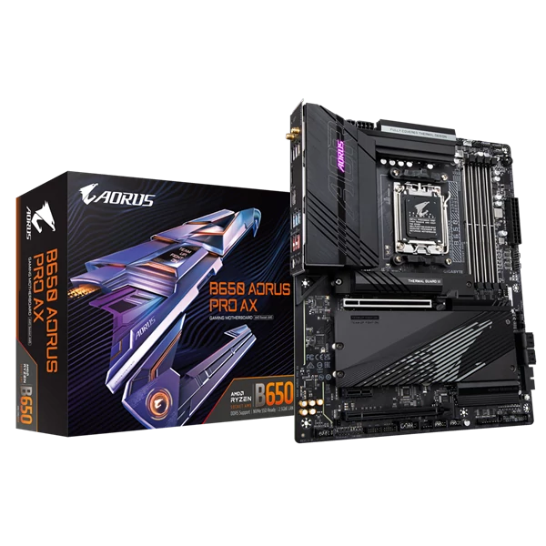 GIGABYTE Alaplap AM5 B650 AORUS PRO AX AMD B650, ATX