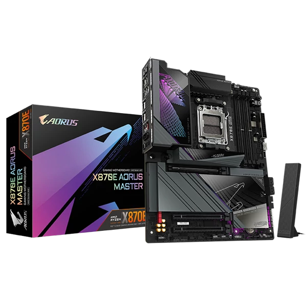 GIGABYTE Alaplap AM5 X870E AORUS MASTER AMD X870, ATX