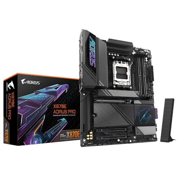 GIGABYTE Alaplap AM5 X870E AORUS PRO AMD X870, ATX