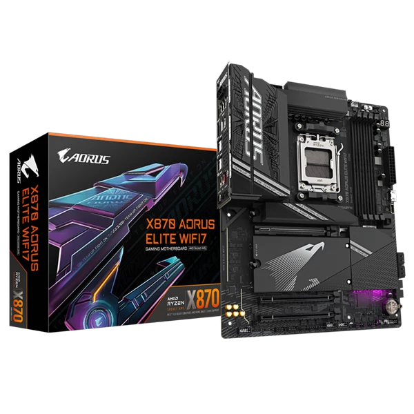 GIGABYTE Alaplap AM5 X870 AORUS ELITE WIFI7 AMD X870, ATX