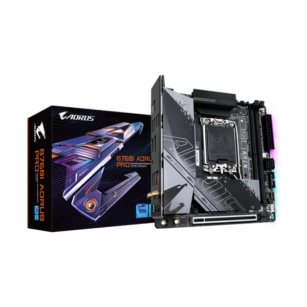 GIGABYTE Alaplap S1700 B760I AORUS PRO INTEL B760, mini-ITX