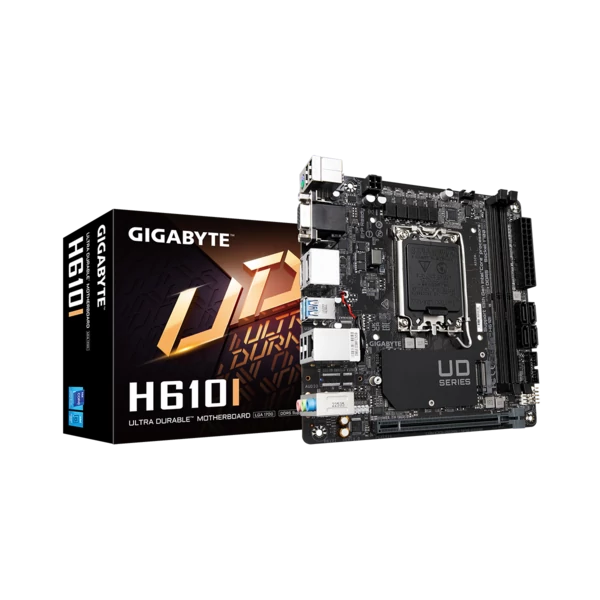 GIGABYTE Alaplap S1700 H610I INTEL H610, mini-ITX