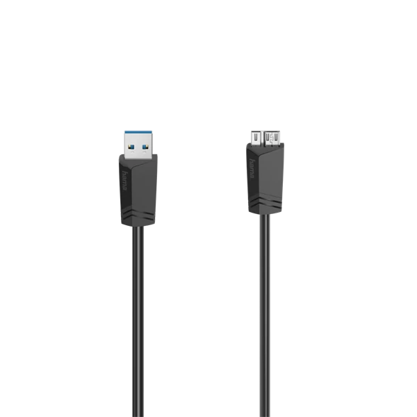 HAMA 200627, FIC USB 3.0 KÁBEL 1,5M A-microB (3 Gbit/S)