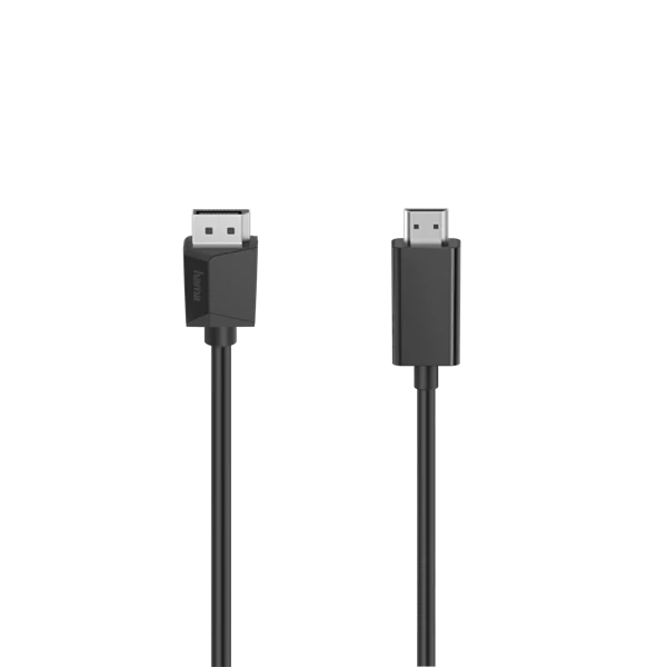 HAMA 200712, FIC DISPLAYPORT - HDMI KÁBEL 1,5M ULTRA HD,4K