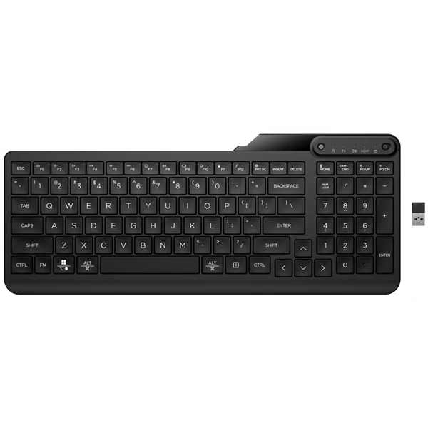 HP vezeték nélküli billentyűzet, Dual-Mode 475, francia lokalizáció - fekete