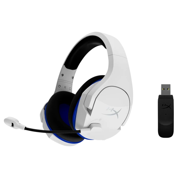HP HYPERX vezeték nélküli gaming fejhallgató Cloud Stinger Core PS4/PS5 - fehér/kék