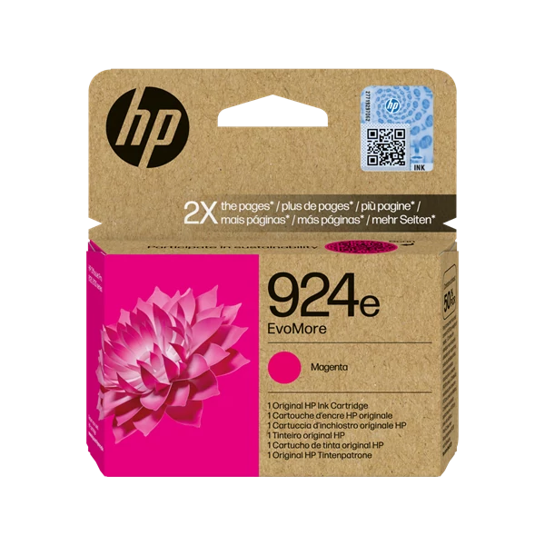 HP Patron 4K0U8NE (HP No924e) Officejet, magenta, 800/oldal Evomore