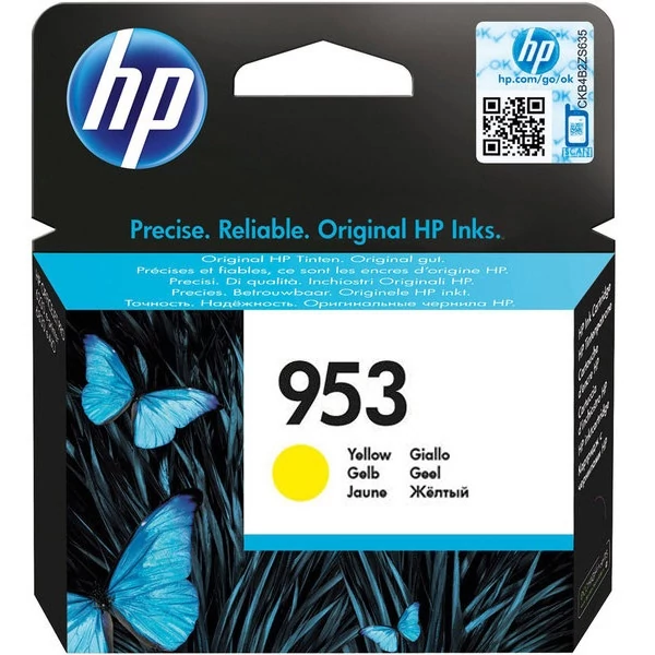 HP Patron F6U14AE (HP No953) Officejet Pro, sárga, 700/oldal