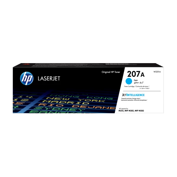 HP Toner (207A) W2211A ciánkék 1250/oldal M255/M282/M283