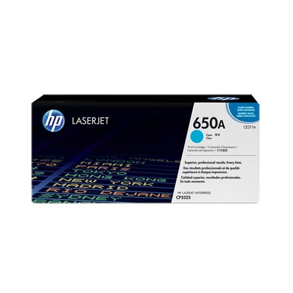 HP Toner (650A) CE271A ciánkék 15000/oldal