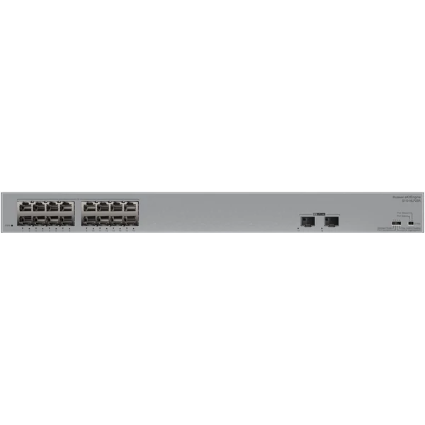 Huawei eKit Switch 16x1000Mbps (124W POE+) + 2x1GE (SFP), Nem menedzselhető, Rackes/Asztali - S110-16LP2SR