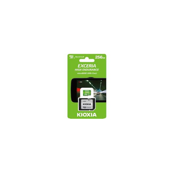 KIOXIA Memóriakártya MicroSDXC 256GB Exceria High Endurance CL10 UHS-I U3 + Adapter (TOSHIBA)