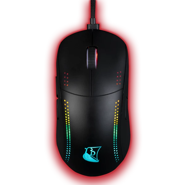 KONIX - DRAKKAR PC Asgard Vezeték Nélküli Gaming 10000DPI, Fekete RGB