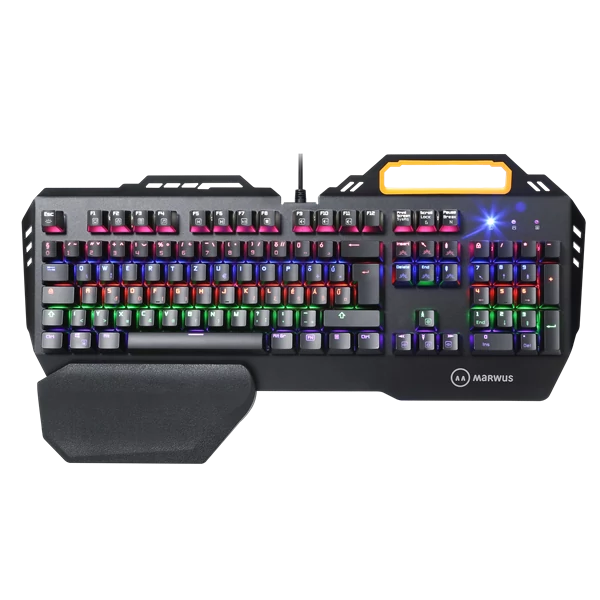 MARWUS GK110 vezetékes, mechanikus gamer HU billentyűzet LED világítással (blue switch)