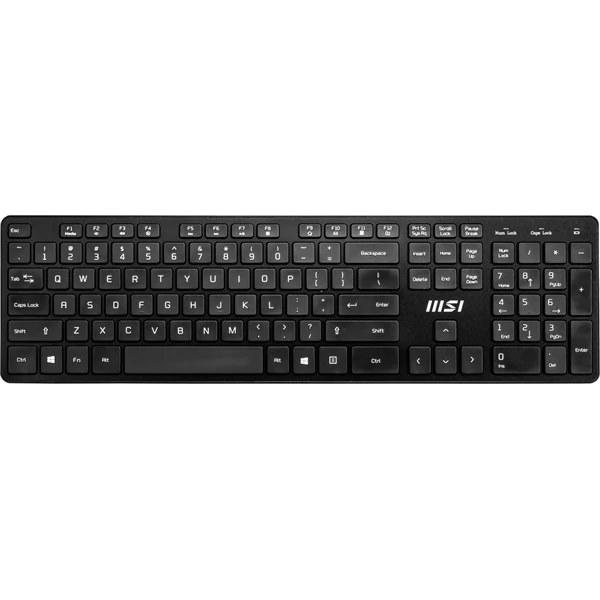 MSI ACCY Bill, RF1430  Vezetéknélküli billenytűzet + MA04W  Vezetéknélküli egér, Fekete