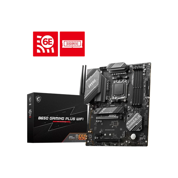 MSI Alaplap AM5 B650 GAMING PLUS WIFI AMD B650, ATX