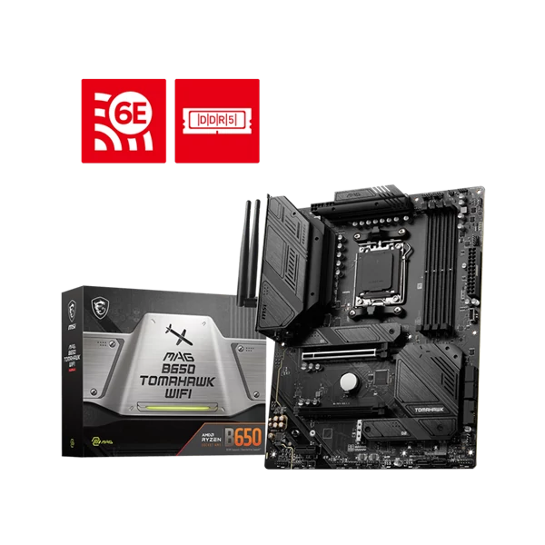 MSI Alaplap AM5 MAG B650 TOMAHAWK WIFI AMD B650, ATX