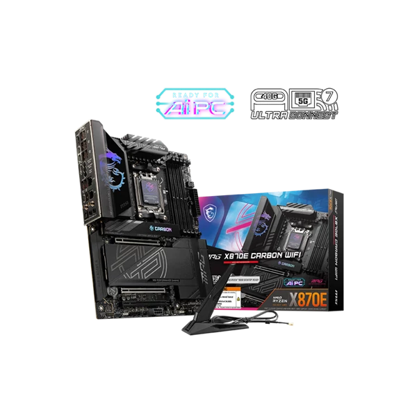 MSI Alaplap AM5 MPG X870E CARBON WIFI AMD X870, ATX