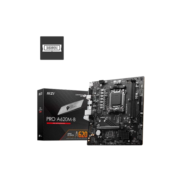 MSI Alaplap AM5 PRO A620M-B AMD A620, mATX