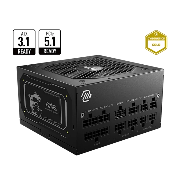 MSI Tápegység 850W 80+ Gold moduláris, Gen 5.0 V2