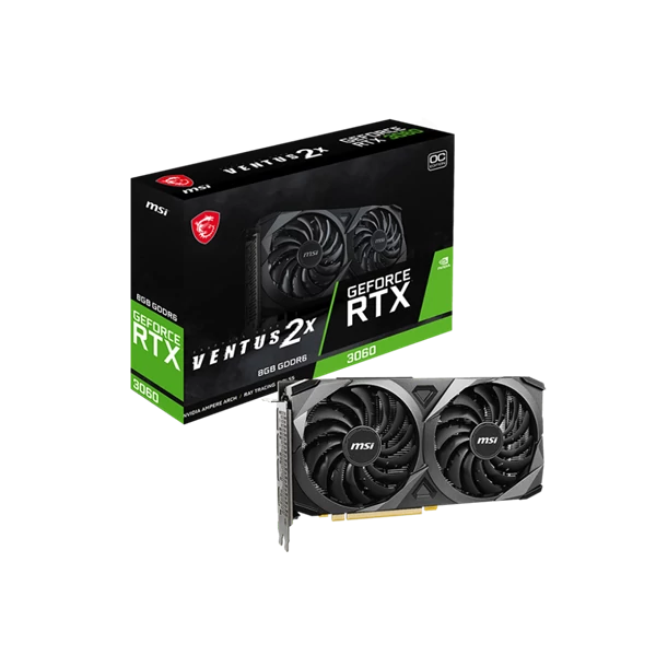 MSI Videokártya PCI-Ex16x nVIDIA RTX 3060 VENTUS 2X 8GB DDR6 OC