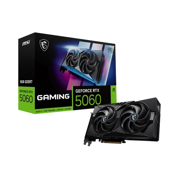 MSI Videokártya PCI-Ex16x nVIDIA RTX 5060 GAMING 8GB DDR7 OC