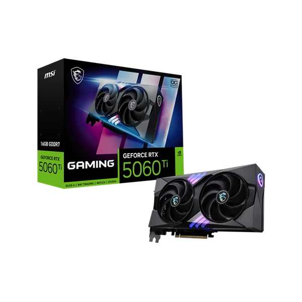 MSI Videokártya PCI-Ex16x nVIDIA RTX 5060 Ti GAMING 16GB DDR7 OC