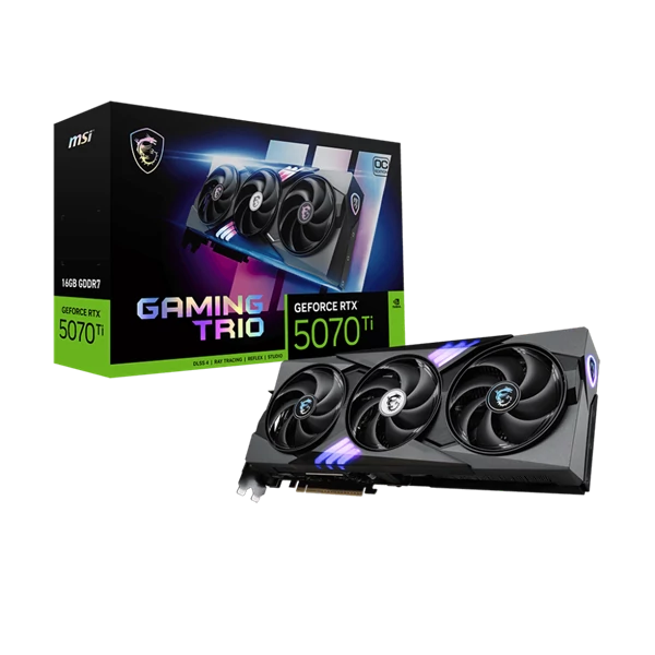MSI Videokártya PCI-Ex16x nVIDIA RTX 5070 Ti GAMING TRIO 16GB DDR7 OC