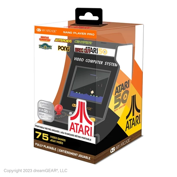 MY ARCADE Játékkonzol Atari Nano Player Pro Retro Arcade 4.8
