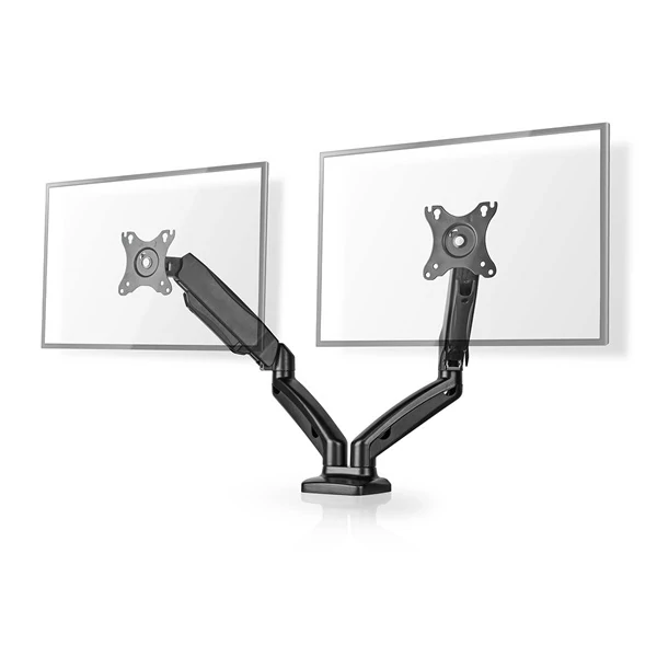 Nedis MMDOSGS110BK gázrugós asztali monitor tartó, dupla, 15-32