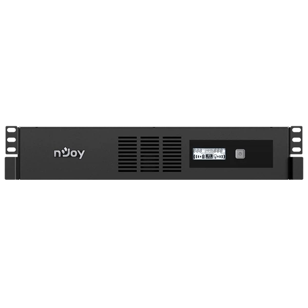 NJOY Szünetmentes Code 600, 600VA, 360W, Line-Interactive, rack (2U), LCD display