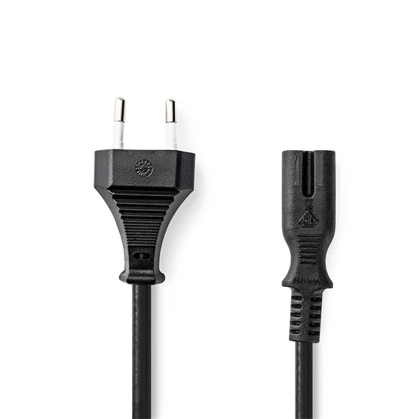 Nedis CEGL11040BK50 táp kábel IEC-320-C7, 2 x 0.75 mm, hossz 5m