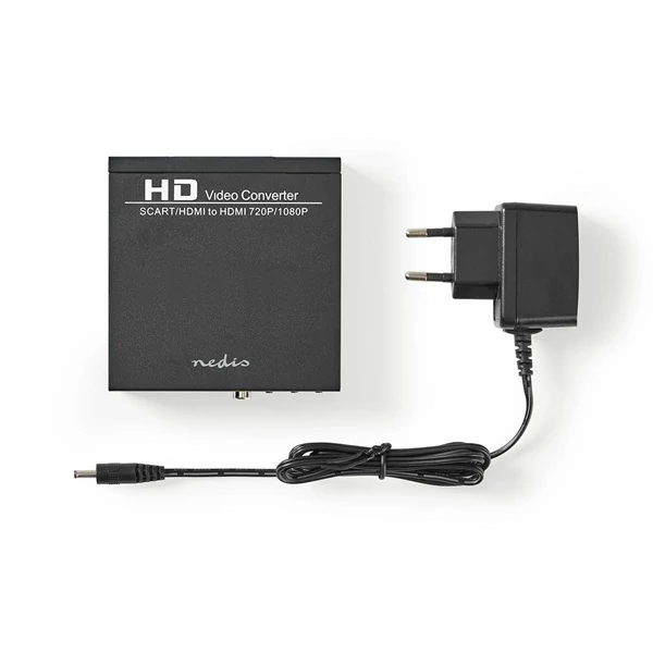 Nedis VCON3452AT (converter) videó konverter, SCART bemenet, HDMI kimenet 1080p | 1,65 Gbps