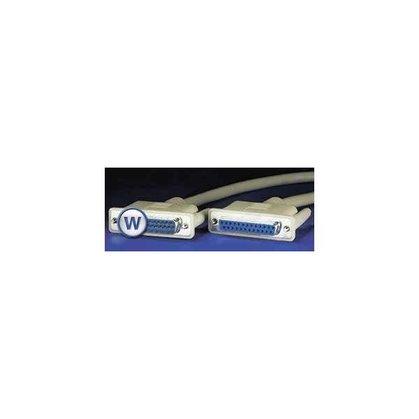 ROLINE PC modem kábel DB25F/M 4,5 m